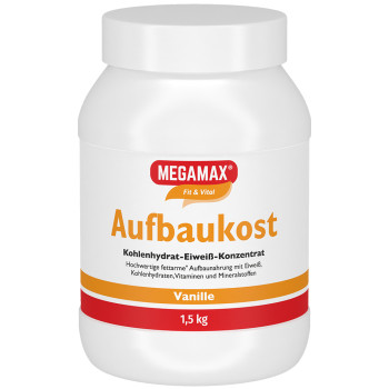MEGAMAX Aufbaukost Vanille Pulver