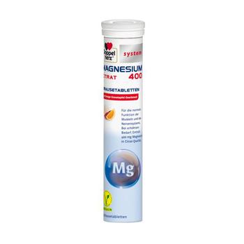 DOPPELHERZ Magnesium 400 Citrat system Brausetabl.