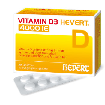 VITAMIN D3 HEVERT 4.000 I.E. Tabletten