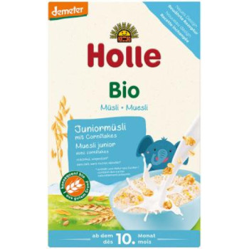 HOLLE Bio Juniormüsli Mehrkorn mit Cornflakes HOLLE Bio Juniormüsli Mehrkorn mit Cornflakes