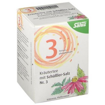 KRÄUTERTEE mit Schüssler-Salz Nr.3 Salus Fbtl.