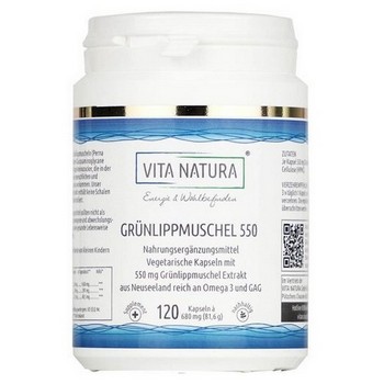 GRÜNLIPPMUSCHEL 550 mg Vegi-Kapseln