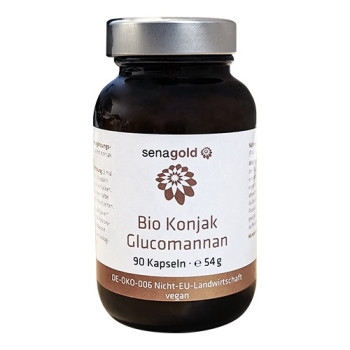 GLUCOMANNAN Bio Konjak Pulver * Sättigungskapseln 500 mg Kapseln