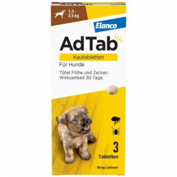 ADTAB 56 mg Kautabletten für Hunde 1,3-2,5 kg