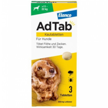 ADTAB 450 mg Kautabletten für Hunde >11-22 kg