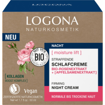 MOISTURE Lift straffende Schlafcreme Bio-Rose