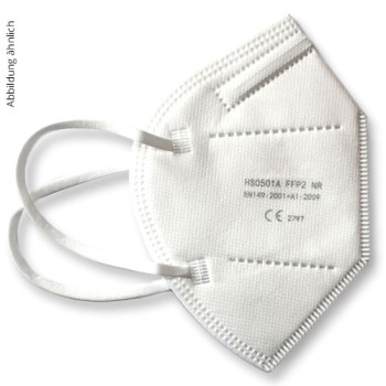 FFP2 Atemschutzmaske ohne Ventil CE-zertifiziert (ab 0,79€ / St.)