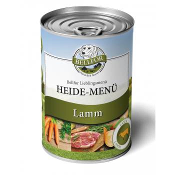 BELLFOR Heide-Menü - Nassfutter für Hunde mit Lamm getreidefrei